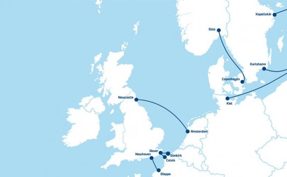 North Sea ferry routes