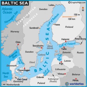 Map of Baltic Sea