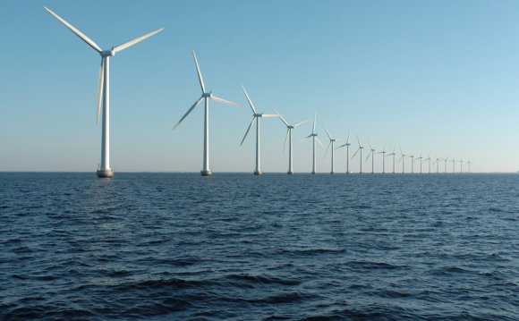 North Sea wind turbines