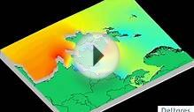 Animation of North Sea tides