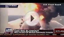 OIL RIG FIRE 2013:Gulf of Mexico drilling rig has