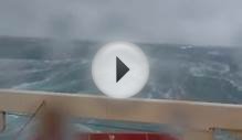 Ship in North Sea Storm errv oil rig rescue vessel