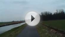 Smooth bike path in the countryside of the Netherlands